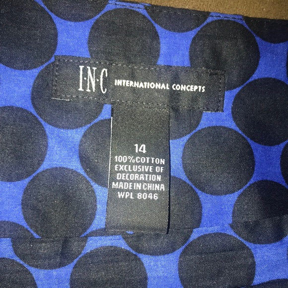 💙INC International Concepts💙POLKA DOT SKIRT💙 - Picture 3 of 4